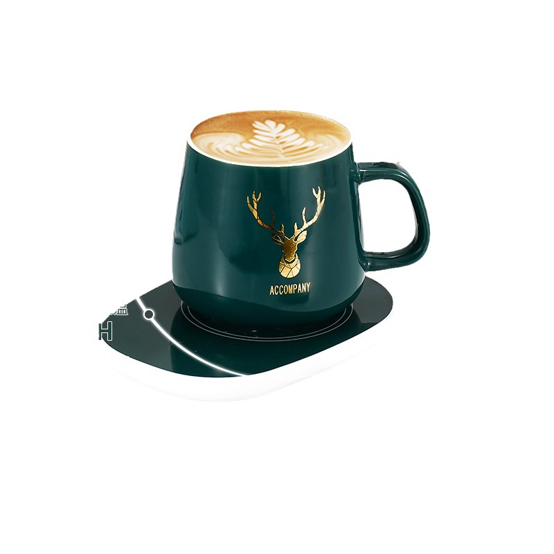 Constant temperature coaster 55 degree heating gift box set diy thermal insulation intelligent warm cup heating factory direct batch gift