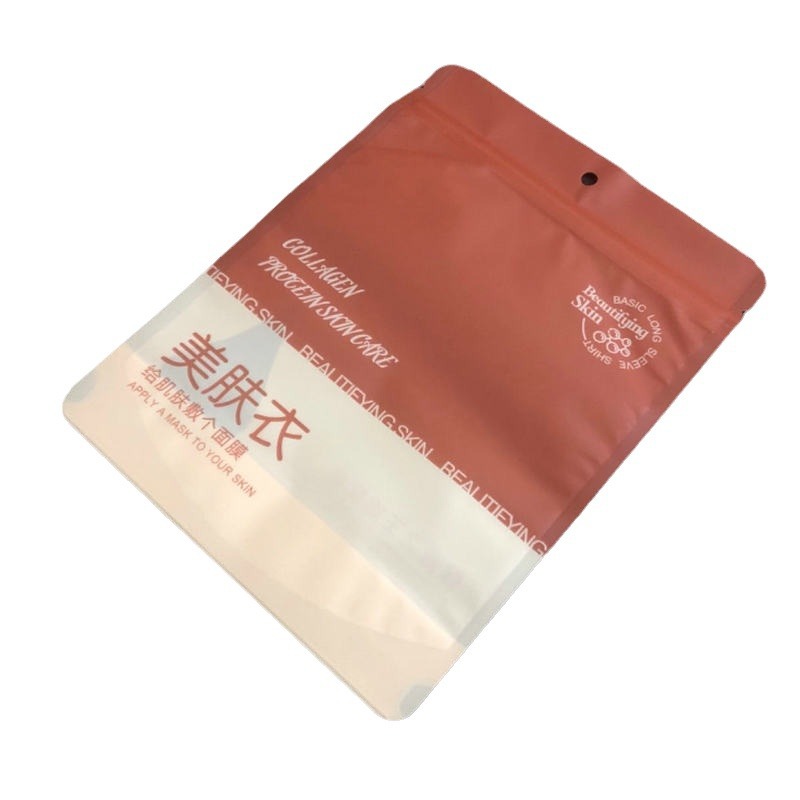 Universal in stock Thickened High Definition Self-standing Bag Skin Beauty Clothes Packaging Bag Wholesale Autumn Clothes Thermal Underwear Pack Self-sealing