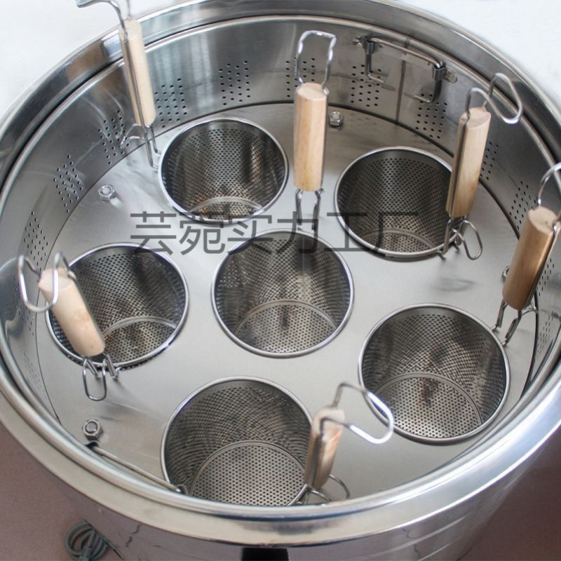 Ведро для лапши с разделителем для острых блюд, отделение для пельменей, коммерческое сито для лапши, удобно для приготовления лапши