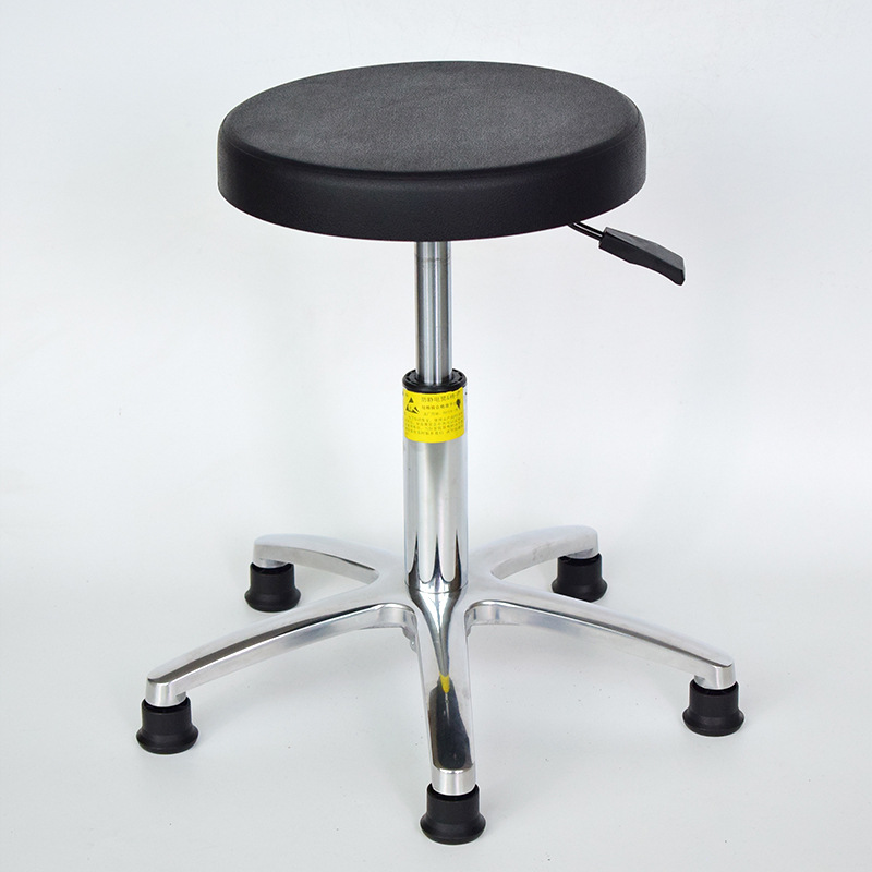 Anti-Static Adjustable Work Stool for Beauty Salons, Swivel Chair for Assembly Lines, Dust-Free Workshops, Anti-Fatigue Stool, Non-Imported