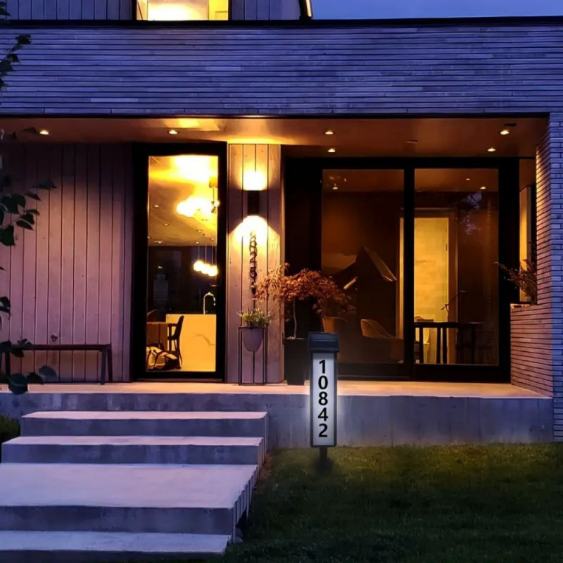 2026 New Cross-Border Dropshipping Solar-Powered Led House Number