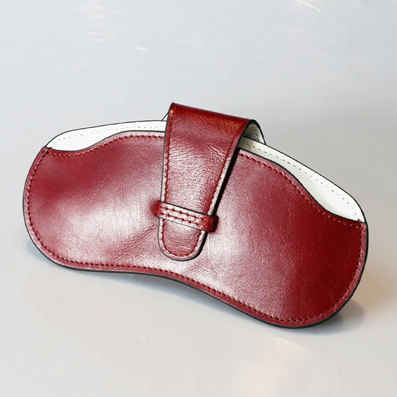 New Retro Simple Portable and Convenient Pu Glasses Bag Unisex Sunglasses Storage Box Protective Cover
