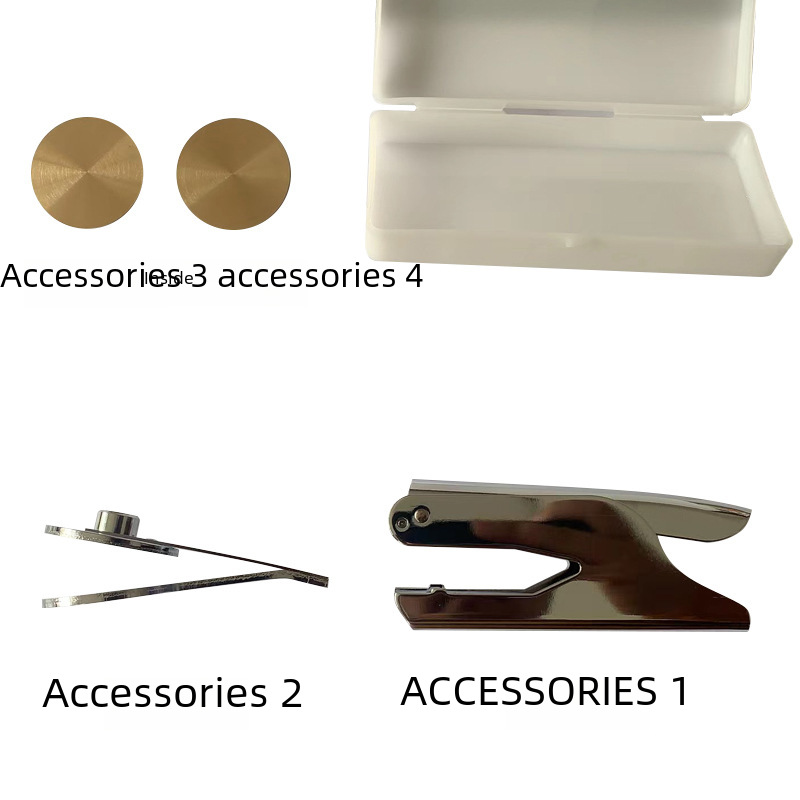 Manufacturer Produces Customized Portable Stainless Steel Hand Pliers Steel Stamp Invitation Napkin White Paper Book Embossing Machine