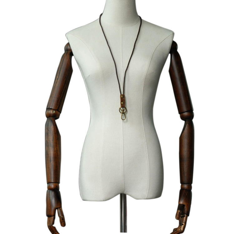 Small Round Elephant Key Hanging Home Top Layer Cowhide Keychain Vintage Wrist Key Lanyard Hanging Leather