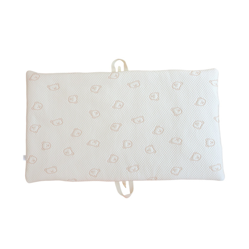 Newborn Baby Embroidered Pure Cotton Breathable Nap Folding Portable Mattress Kindergarten Machine Washable Sleeping Pad Mattress for Outing