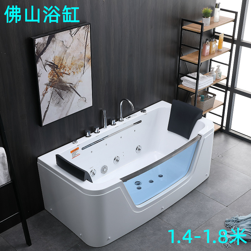 Серф массажный водопад, постоянная температура, домашняя пара, вид на море, стеклянная свободностоящая акриловая ванна 1. 41.8м