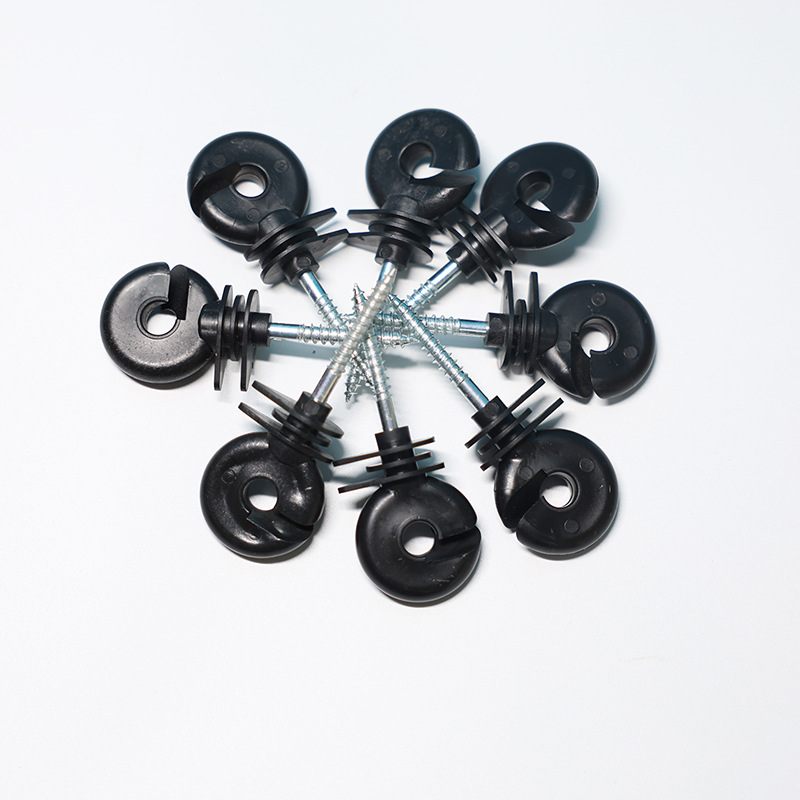 Spot Digital Fence Insulator Grid System Insulating Nail Self-Tapping Red Insulating Buckle Livestock Breeding Pasture