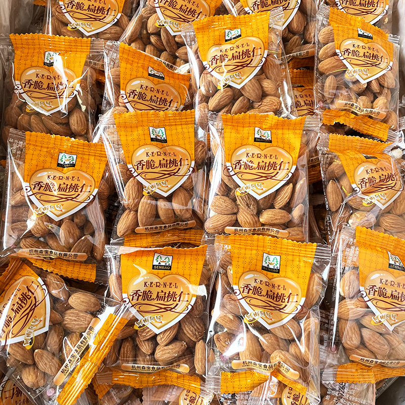 Миндаля Сенбао 500г, известный в интернете очищенный и очищенный миндаль, оптовая упаковка в пакетах