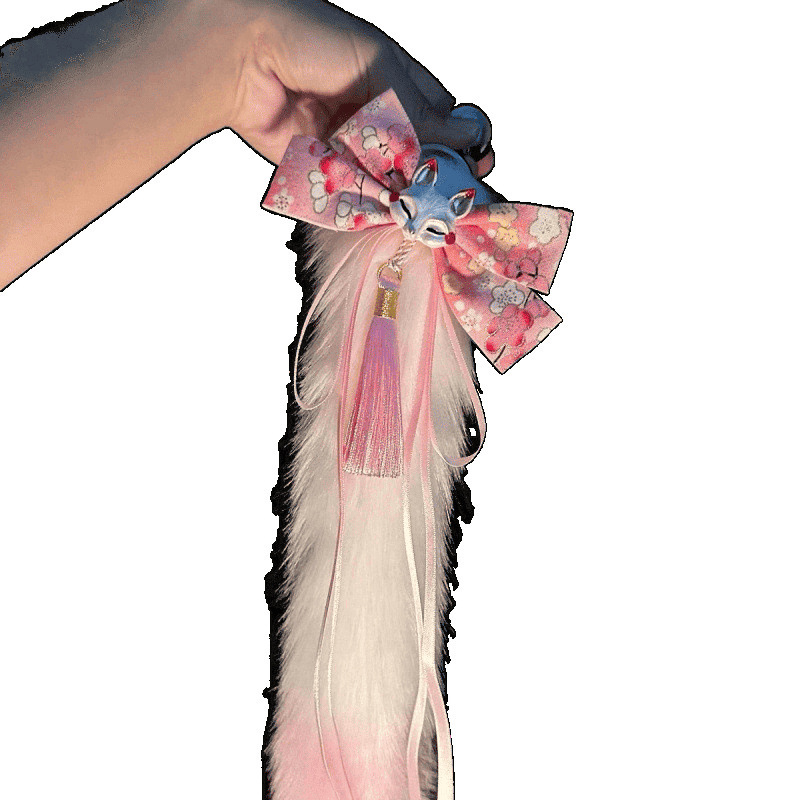 Little Fox Props, Fox Tail Bow, Expansion Chrysanthemum Training, Female Backcourt Training Supplies, Other Balcony Pets