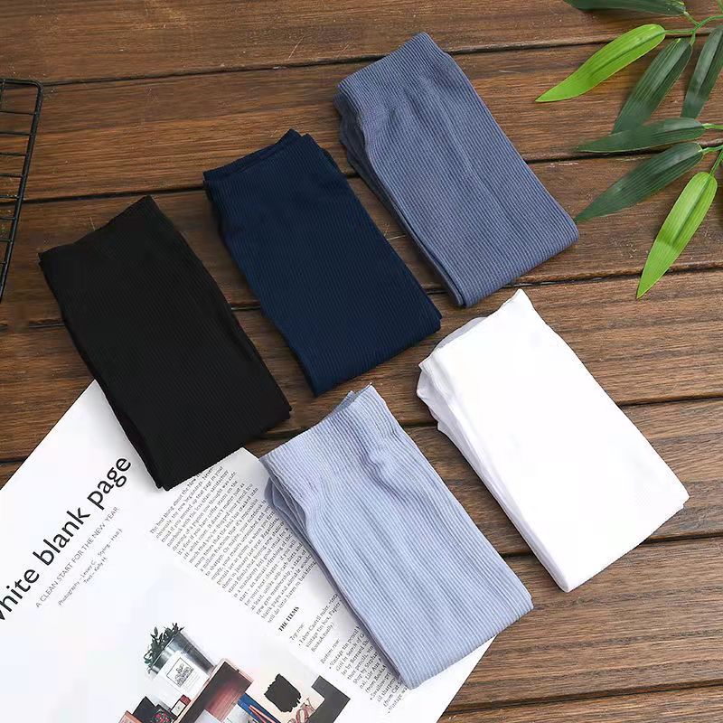 Летние мужские чулки однотонные тонкие деловые повседневные носки, вертикальные дышащие, впитывающие пот, носки из льняного шелка оптом