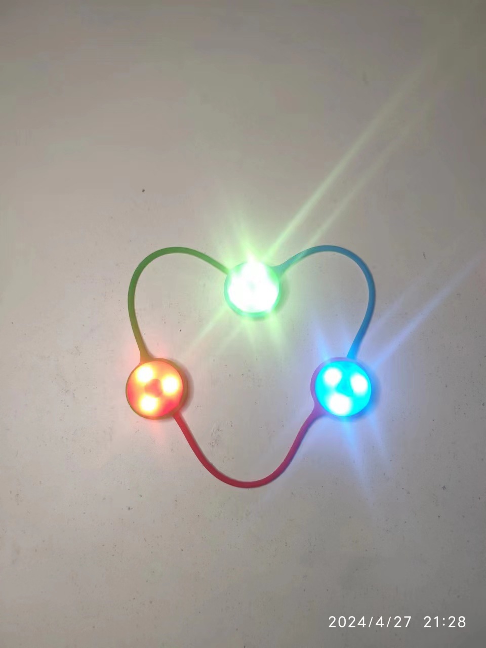 Cross-Border Outdoor Sports Night Running and Cycling Warning Led Light Hiking Safety Pet Anti-Lost Silicone Backpack Ce Certification