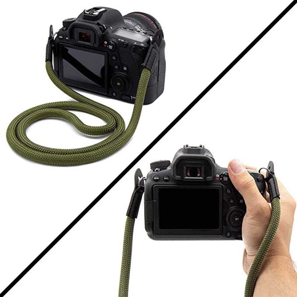 Factory wholesale nylon round rope camera shoulder strap camera neck strap micro SLR fast camera lanyard umbrella rope camera strap