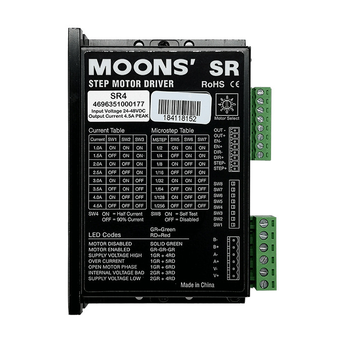 Moons 28/35/57/86 Stepper Motor Driver Sr2/3/4/8-Plus Motor Driver