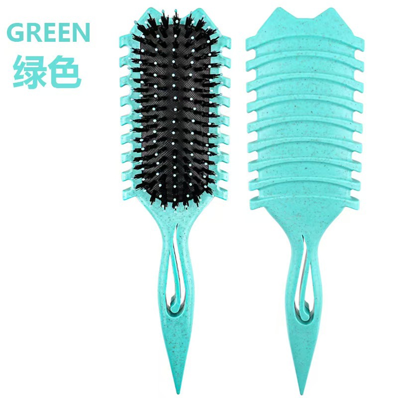 Large Board Wheat Straw Massage Bounce Comb Curly Comb Definition Styling Hair Fluffy Comb Curly Hair Comb