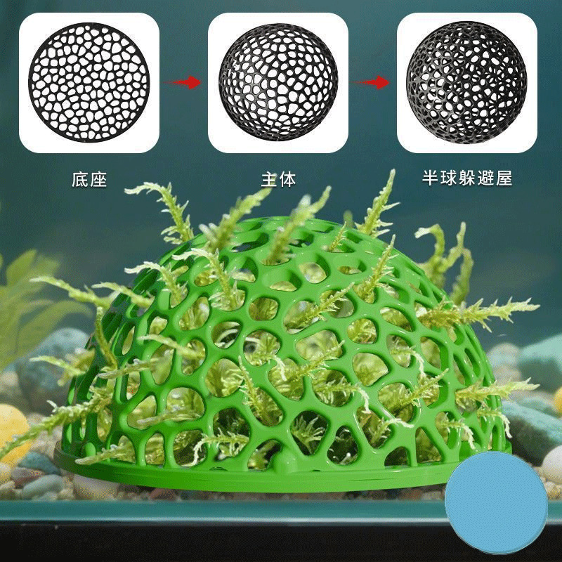 Cross-Border Hot-Selling Aquarium Fish and Shrimp Shelter House, Creative Turtle Shelter House, Fish Tank Landscaping Ornaments, Fish and Shrimp Breeding