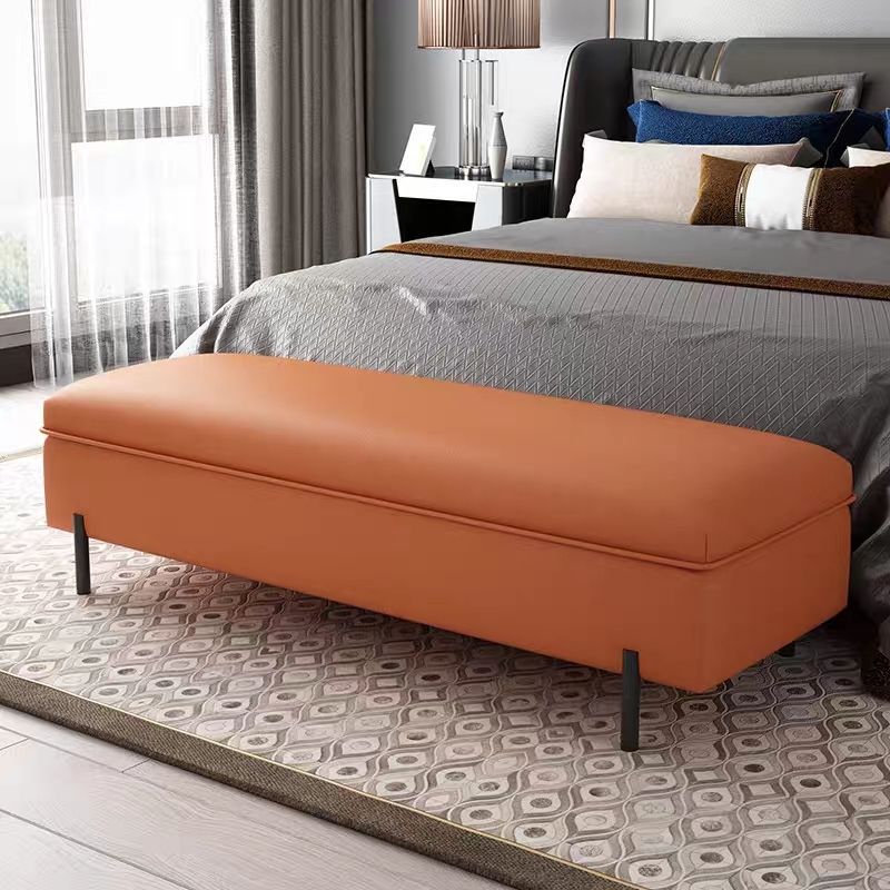 Light Luxury Bedroom Bed End Stool Bed Ottoman Solid Wood Sofa Stool Storage Living Room Storage Stool Bedside Extended Stool