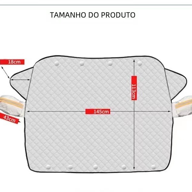 Winter car snow shield thickened front windshield frost-proof anti-freezing car cover sun shield magnet snow-proof gear