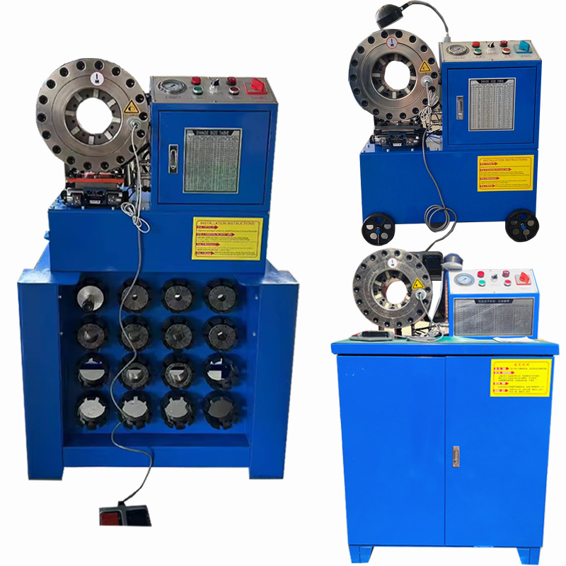 High pressure oil pipe die pipe automatic hydraulic rubber pipe buckle machine lock control pipe device pesticide application machine pressure pipe joint machine