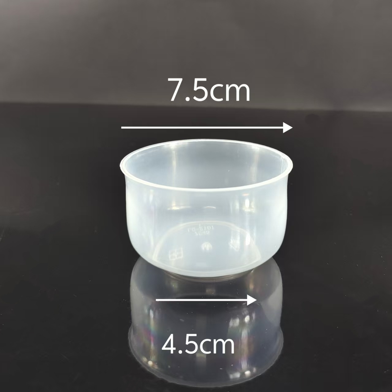 Japanese-Style Chubby Cup Soufflé Caramel Oven-Safe Egg Pudding Cup Disposable Pp High-Temperature Resistant Plastic Cup