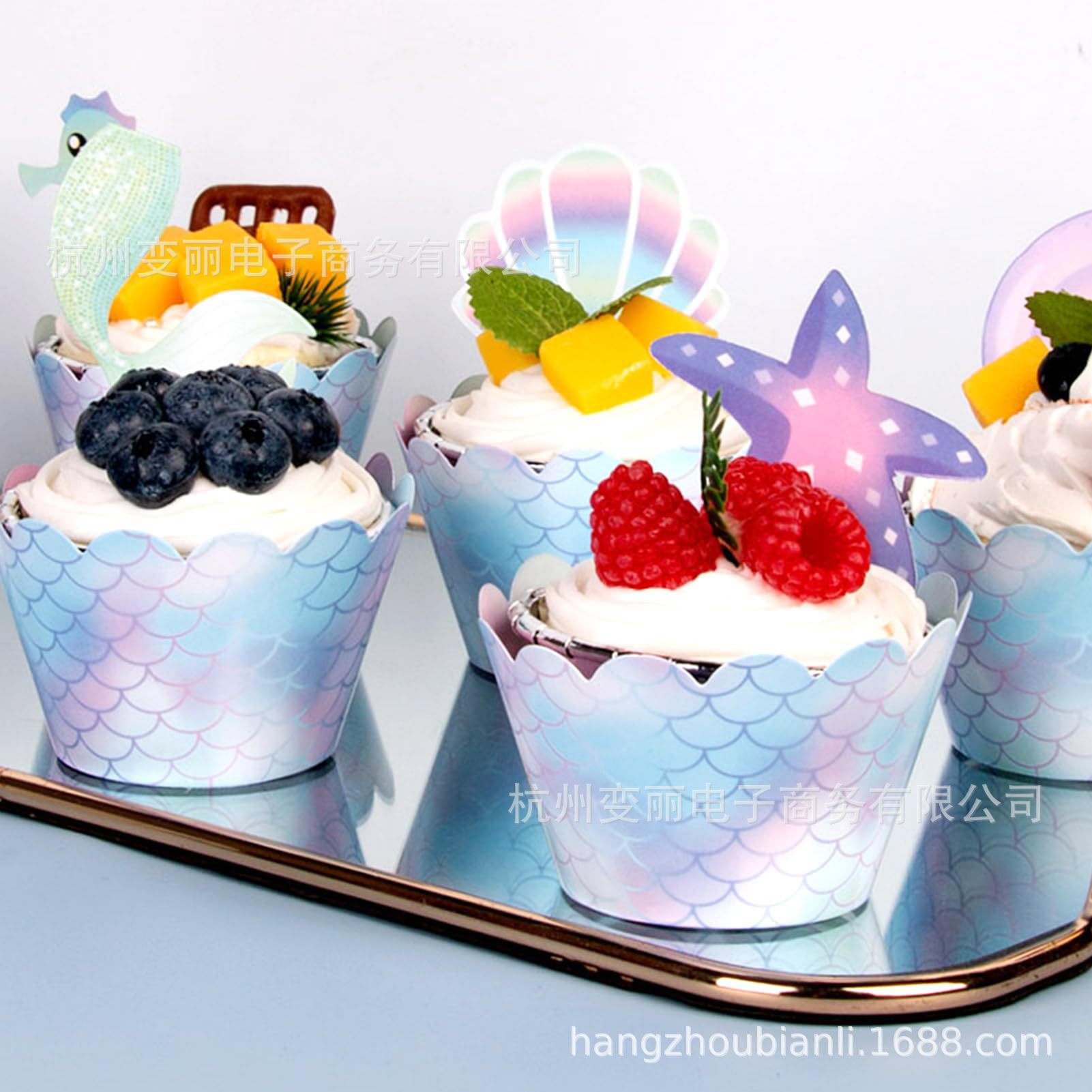 Cross-border hot PET mermaid pattern drawing template wall decoration and other DIY tools