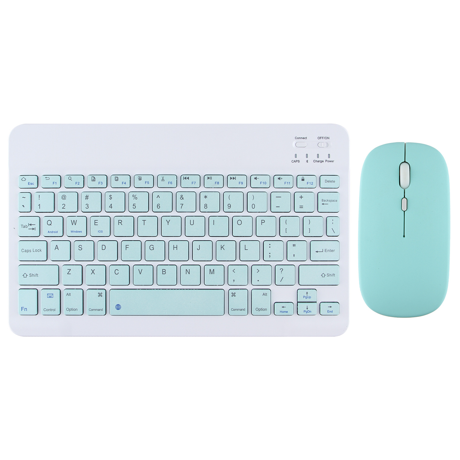 New IOS Android Apple Microsoft three system 10 inch brushed plastic single keyboard mouse set