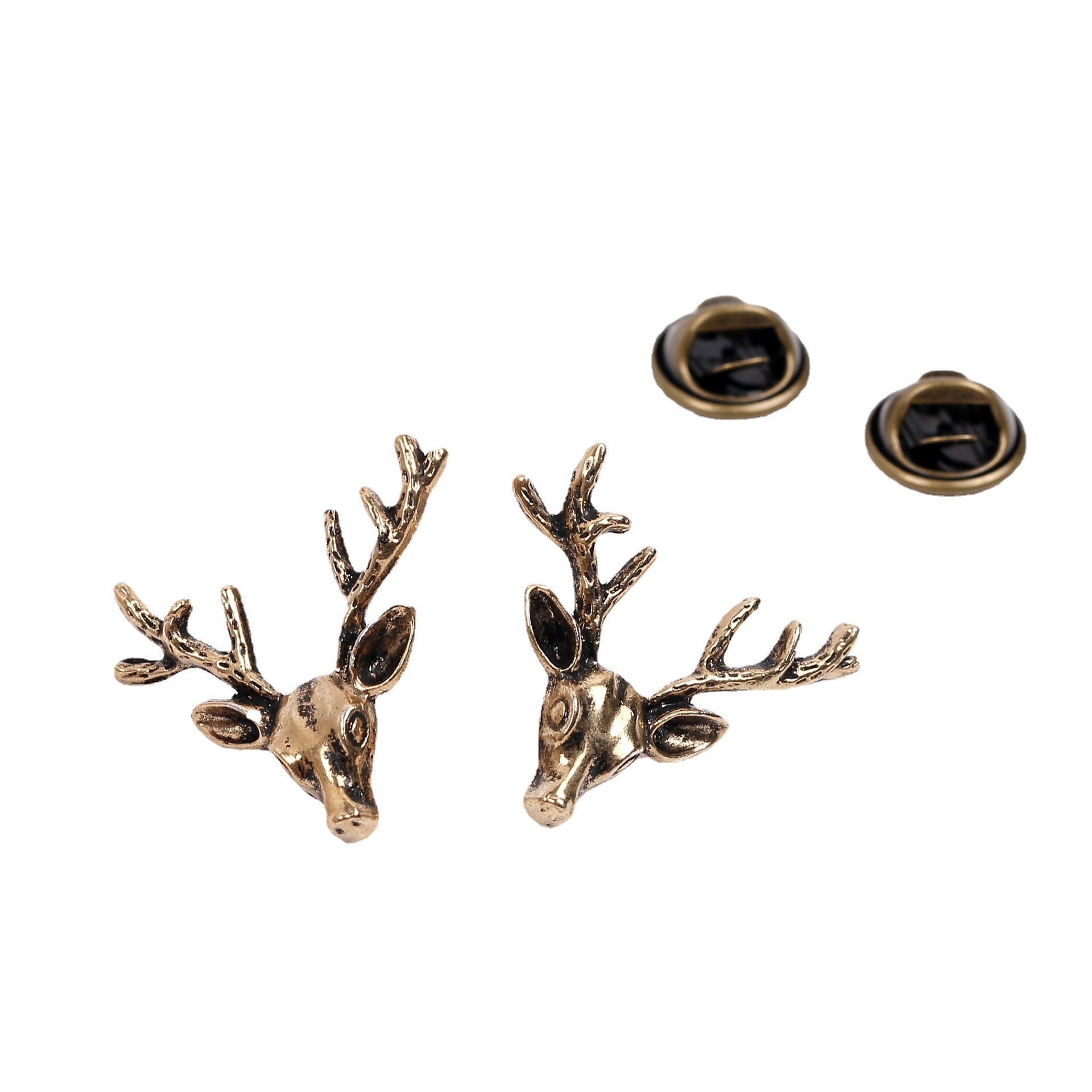 European and American trend animal brooch creative coat collar suit versatile collar pin vintage metal badge