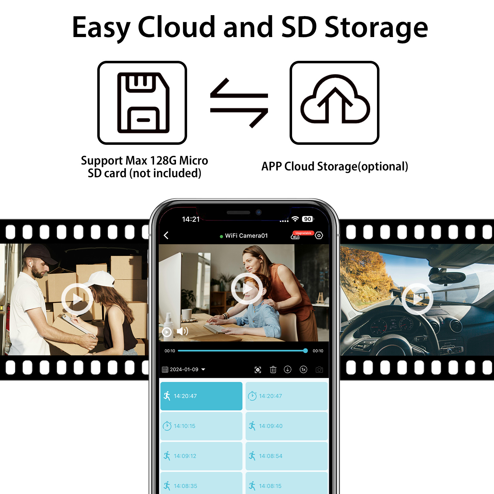 New Cross-Border E-Commerce Dedicated L29 Remote Wifi High-Definition Infrared Night Vision Home 180-Degree Wide-Angle Surveillance Camera