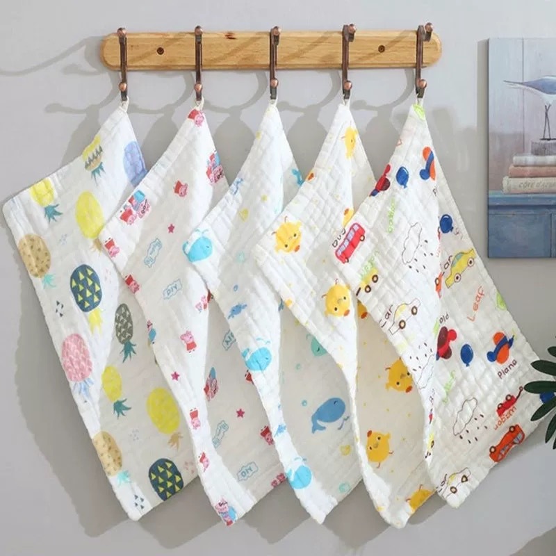 Bubble Gauze Pure Cotton Square Towel, Ultra-Soft, Absorbent, All-Cotton Bath Towel, Face Towel, High-Quality Towel, Skin-Friendly