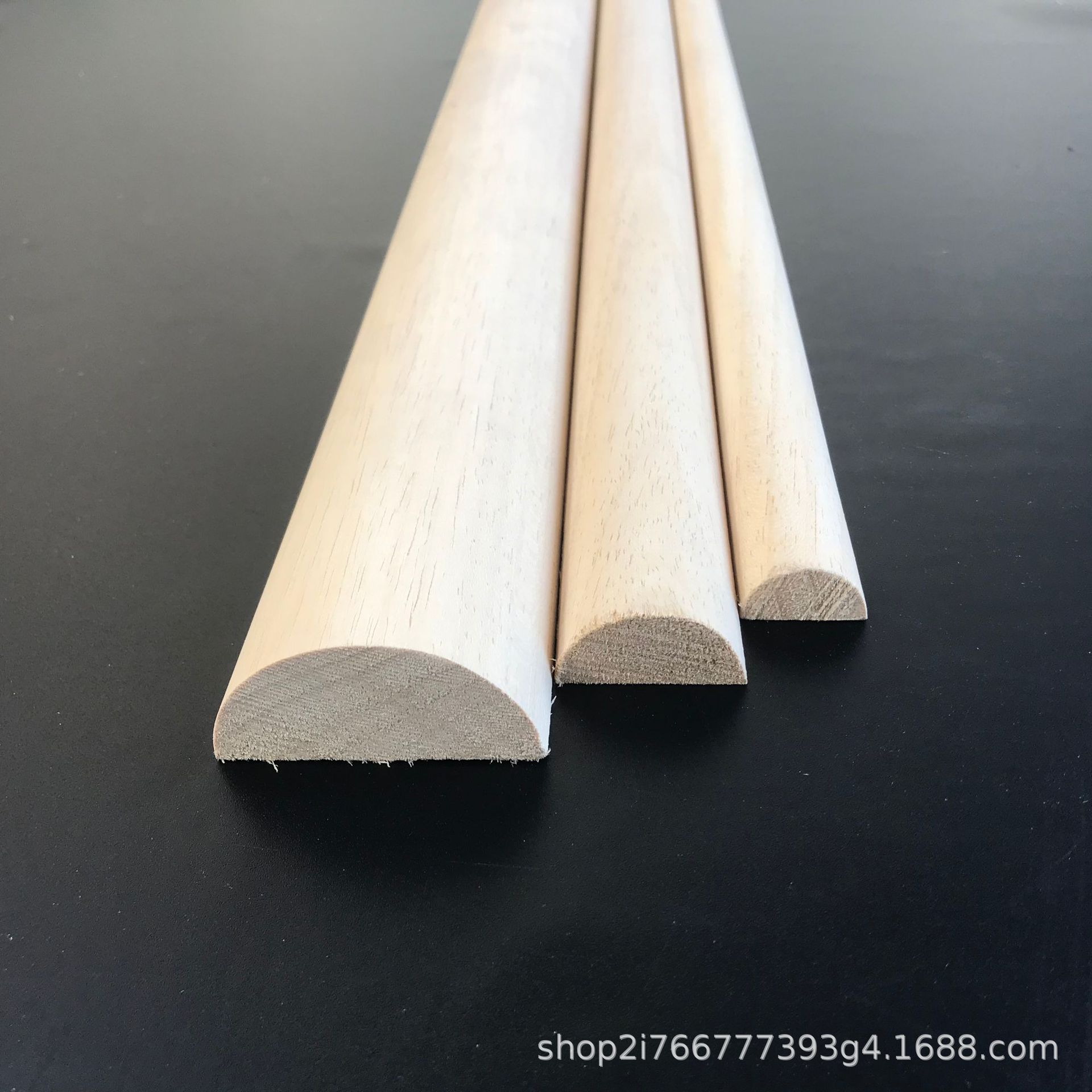 White wood semicircular solid wood line arc 1/4 round drip sink Fraxinus mandshurica density board chamfer edge strip