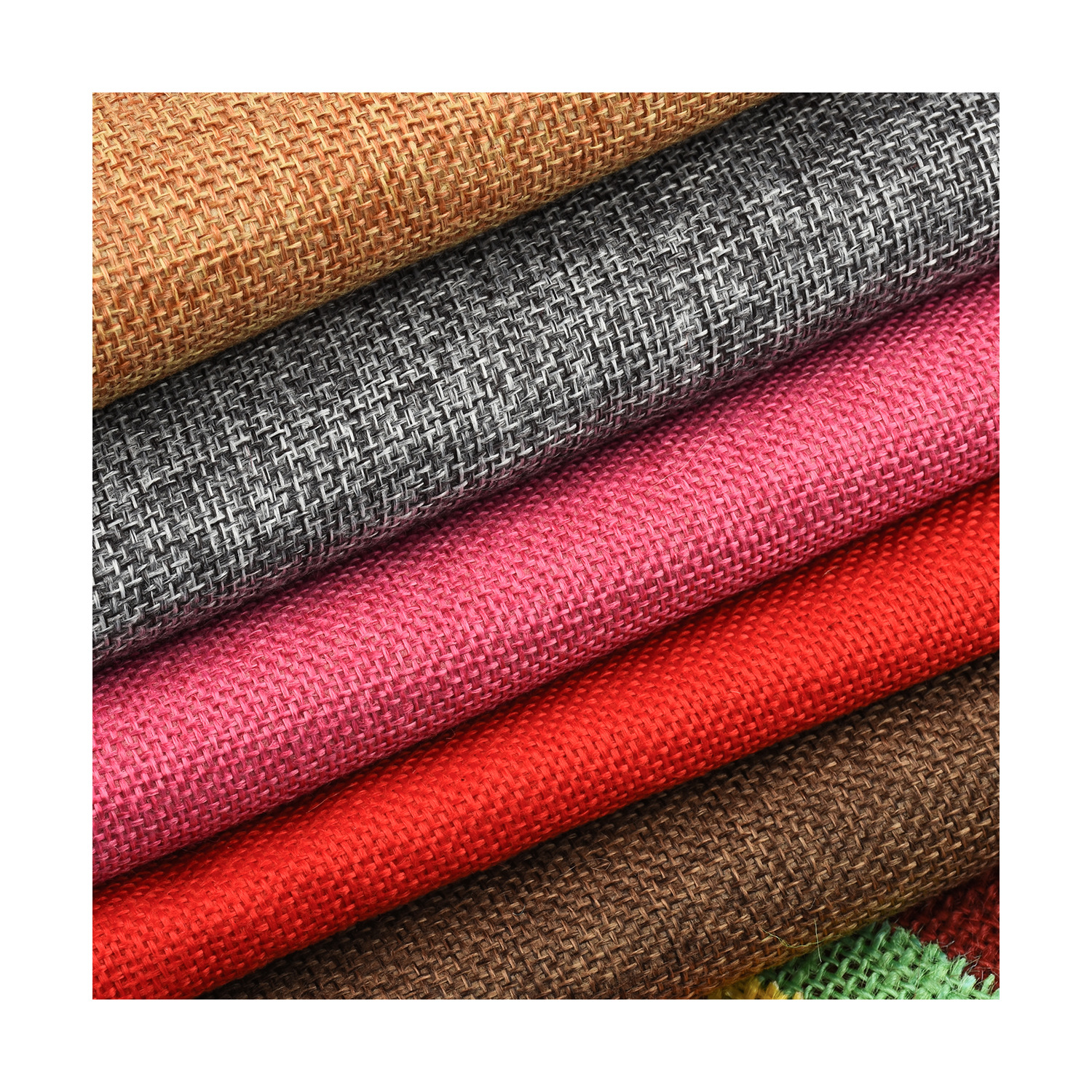 Spot Multi-color 1200D Imitation Linen Linen Cotton Linen Pillow Luggage HanDicraft Home Textile Fabric Wholesale