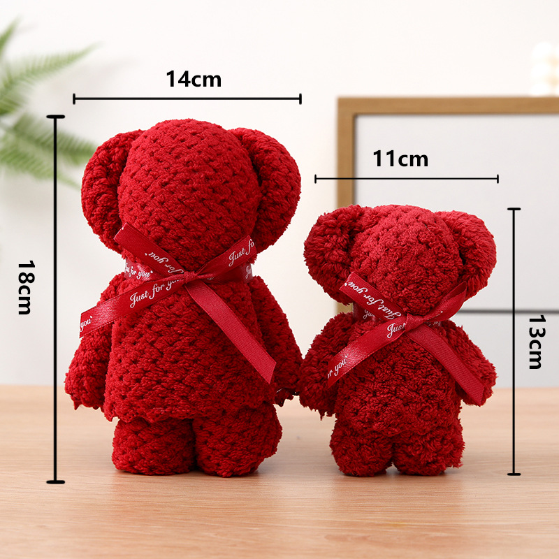 Coral velvet bear pineapple towel hand gift shop wedding birthday gift activities