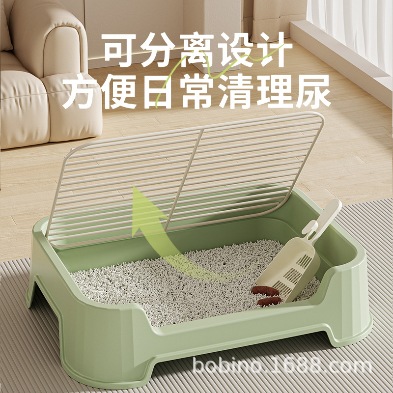 Factory Direct Sales, Cross-Border Popular Large-Sized Easy-To-Clean Dog Toilet with Grid Partition to Prevent Dirty Paws, Specially Designed for Small and Medium-Sized Dogs