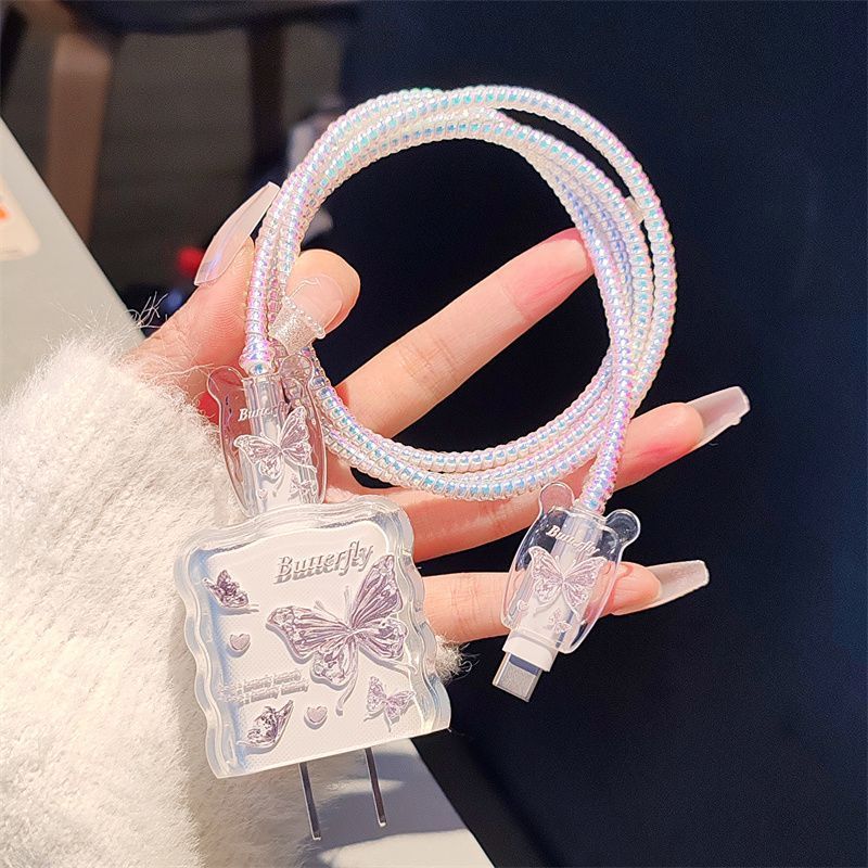 Защитный чехол для кабеля данных Butterfly, подходит для зарядного кабеля 15 Pro Max, противоударный, для iPad 20W