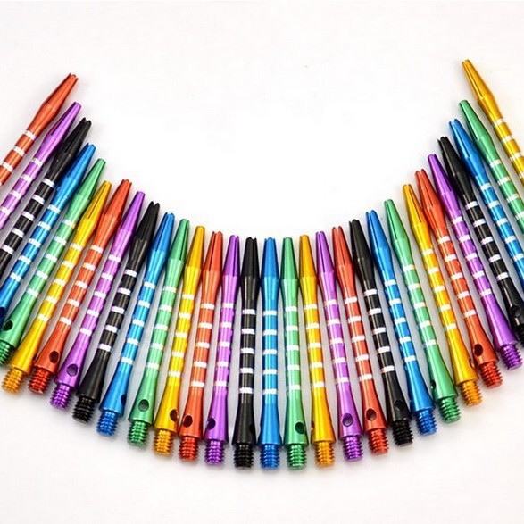 Spot 2BA color engraved aluminum alloy dart Rod 5 average line metal rod aluminum rod standard thread 53mm