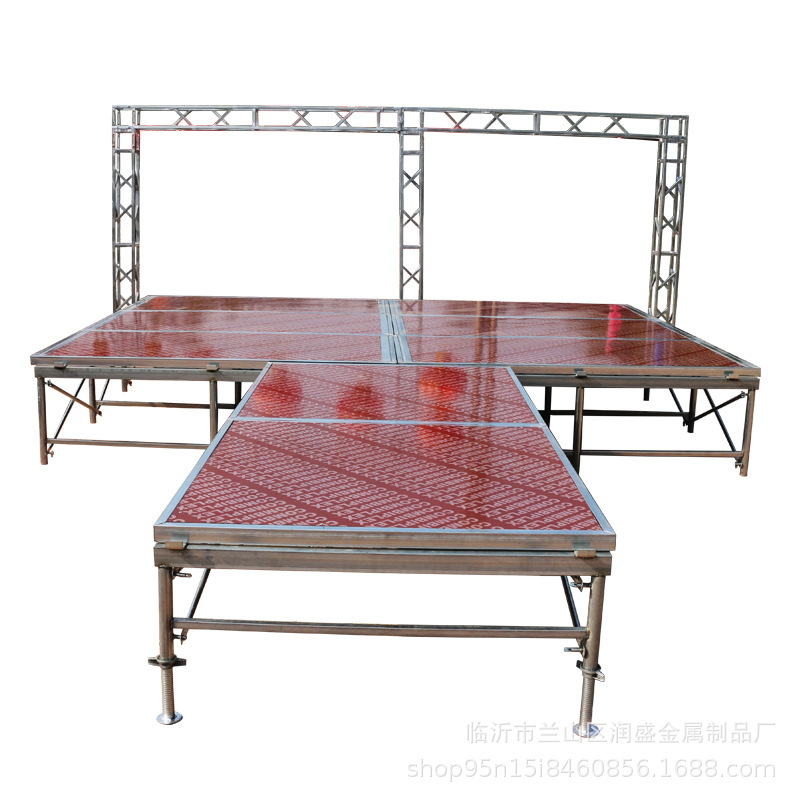 Stage Shelf Factory Activity Performance Wedding T-stage Hotel Steel Rea Express Mobile Folding Stage Truss