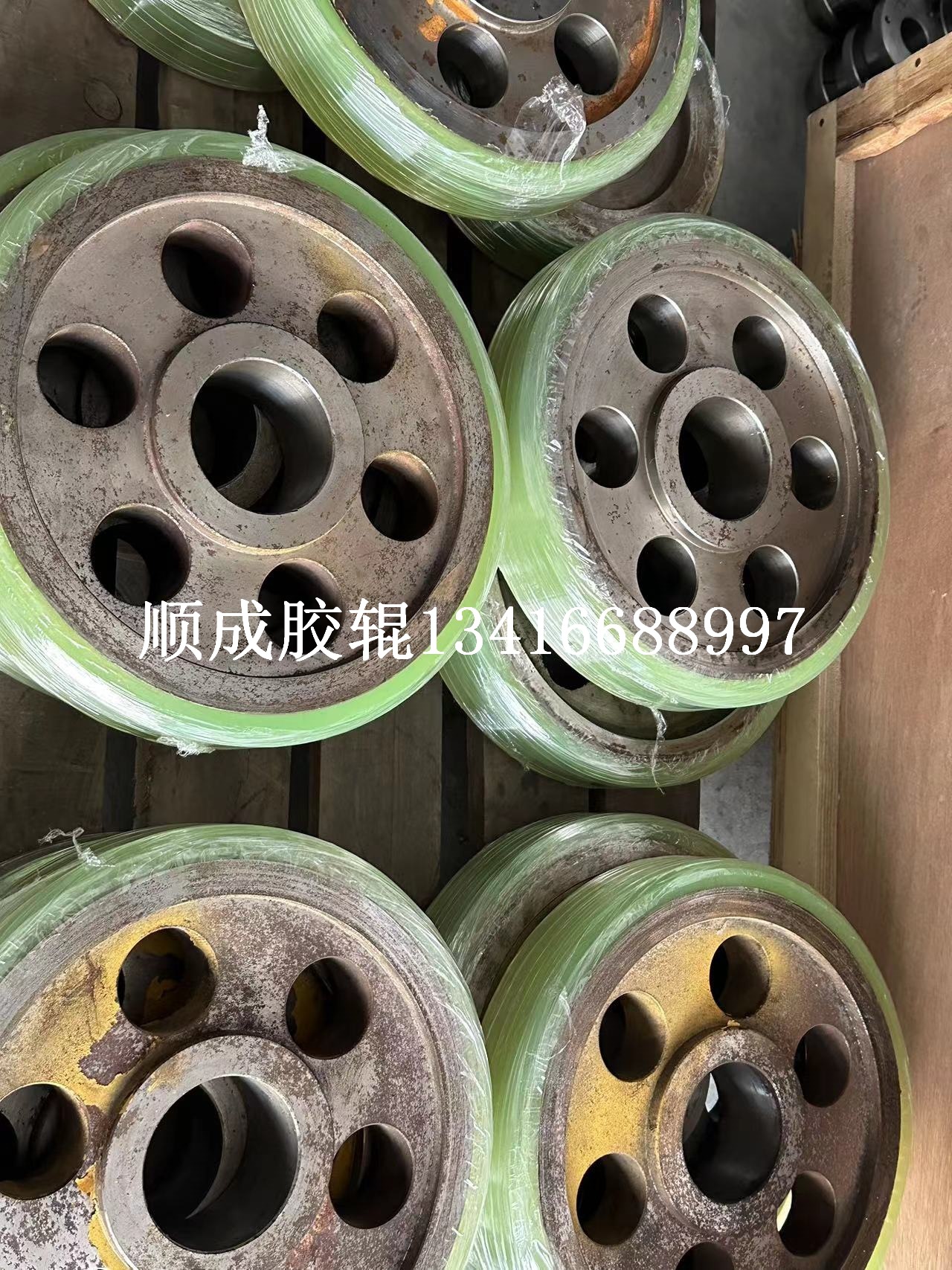 Polyurethane Rubber Roller, Rubber-coated PU Rubber-coated Wheel, Youli Rubber-coated Roller, Industrial Rubber Roller, Industrial Rubber Roller