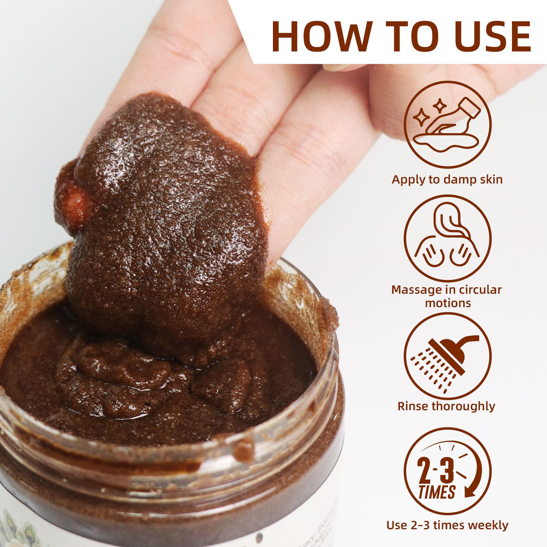 Cross-Border English Coffee Scrub Caffeine Body Scrub Export Bath Coffee Body Scrub
