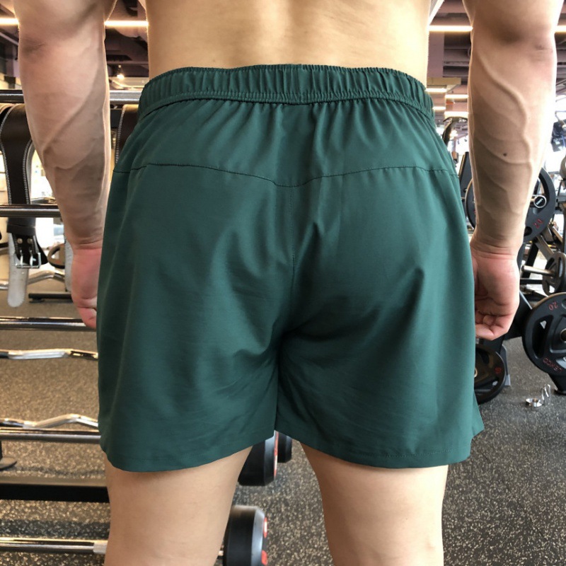 Summer Sports Brothers Quick-drying Three-point Shorts Men's Stretch Iron Gym Bodybuilding Muscle Training Hot Pants
