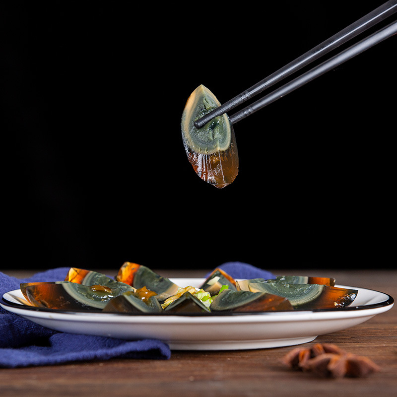 Lake district specialty lead-free process sugar heart preserved eggs factory wholesale 4 6 duck eggs egg preserved eggs