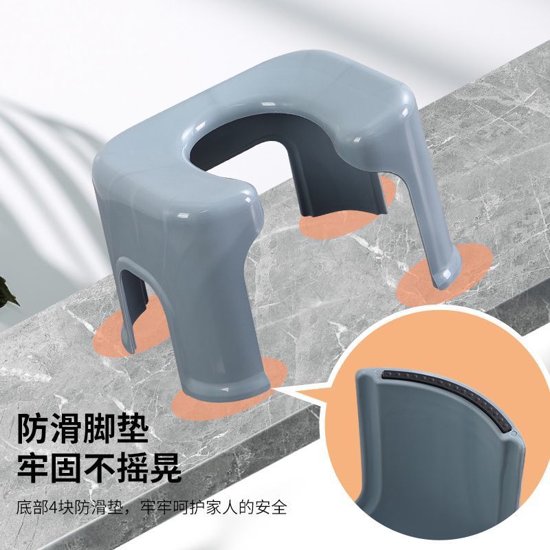 Safe and Sturdy Toilet Chair for the Elderly Squat Toilet Household Mobile Toilet Toilet Stool Factory One Piece Wholesale