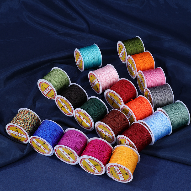 Factory direct 72 Jade line diy hand-woven line material pendant red rope woven bracelet necklace thick 0.8mm