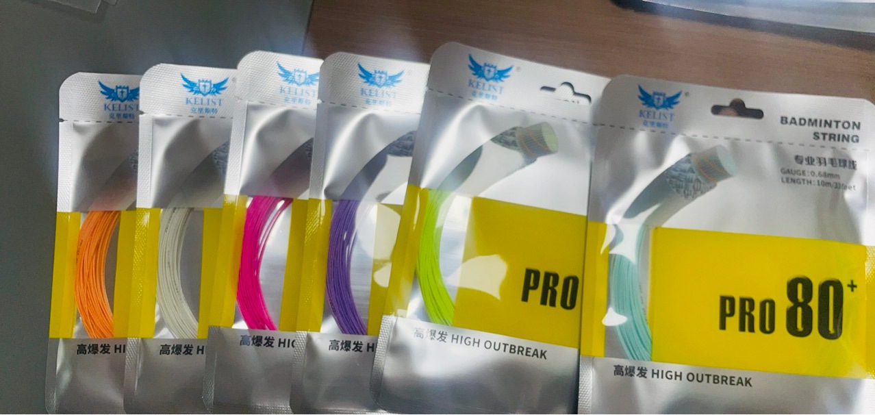 Badminton Strings Directly Supplied from the Source Factory. 80 Strings with the Same Texture as the Green Factory. Badminton Racket Strings