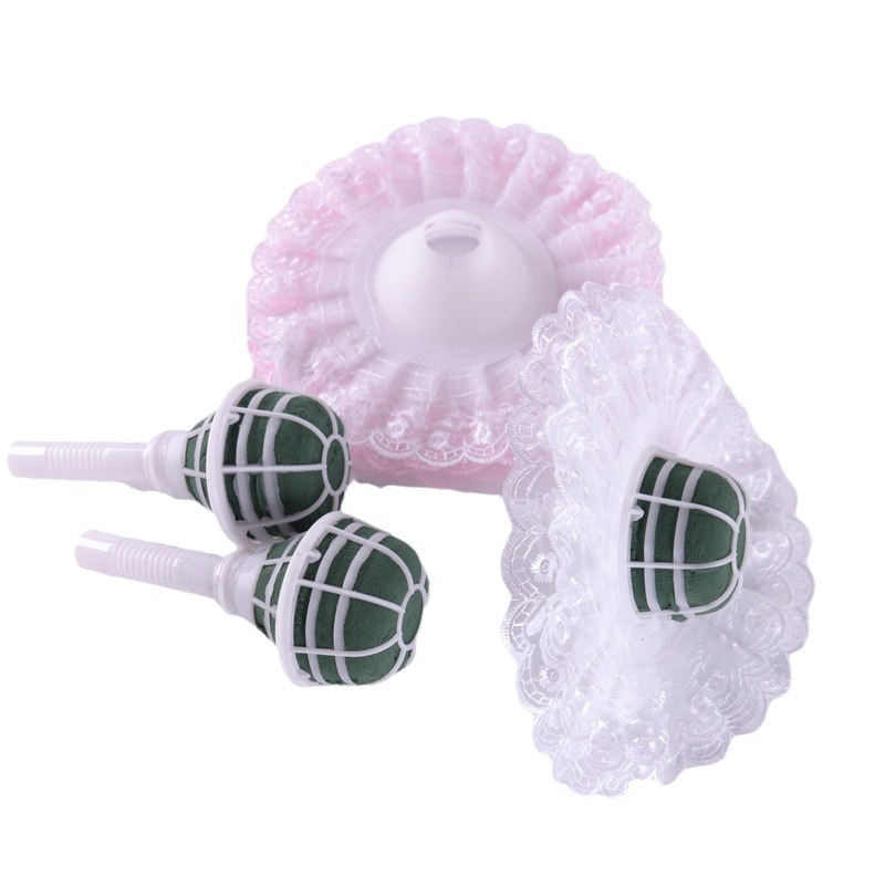 Plastic flower holder with mud flower arrangement accessories for florist bride holding flower hand flower factory wholesale