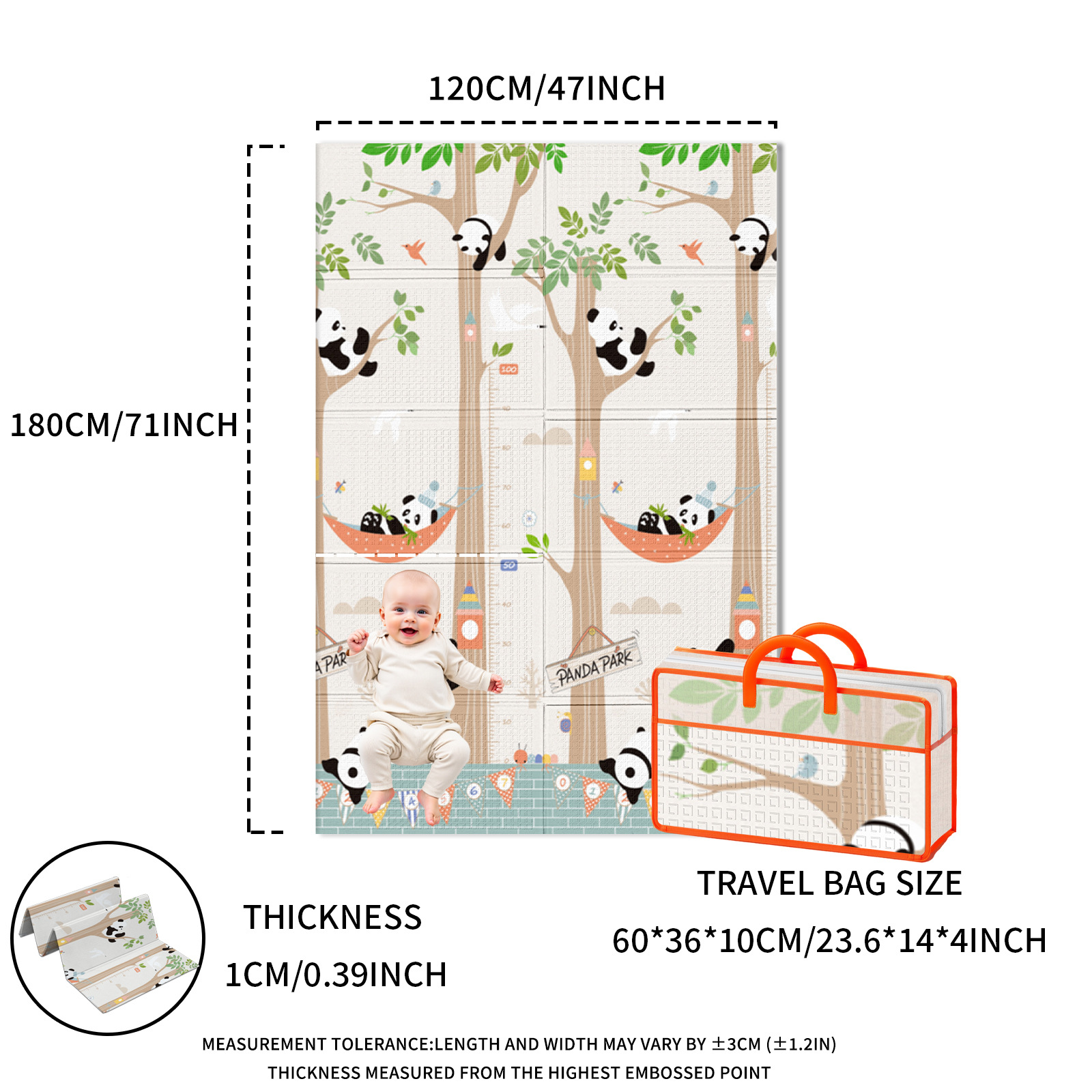 Climbing Mat Living Room Bedroom Kidsren's Floor Mat Household Cartoon Stain-Resistant Thickeneded Xpe Crawling Mat Baby Carpet Early Education