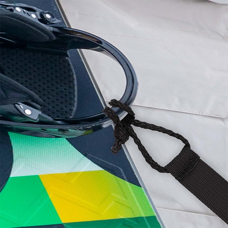 Ski Snowboard Trailer with Long Snowboard Universal Ski Trailer Rope for Easy Towing of Ski Resort Equipment Handling Artifact