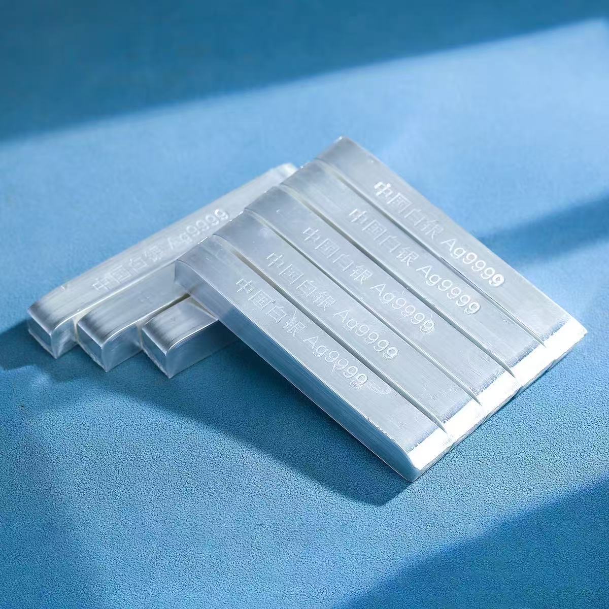 Silver Bars 9999 Pure Silver Chinese Silver Plate Investment Pure Silver Ingots Silver Material Silver Raw Materials Silver Bricks Silver Plates Wholesale