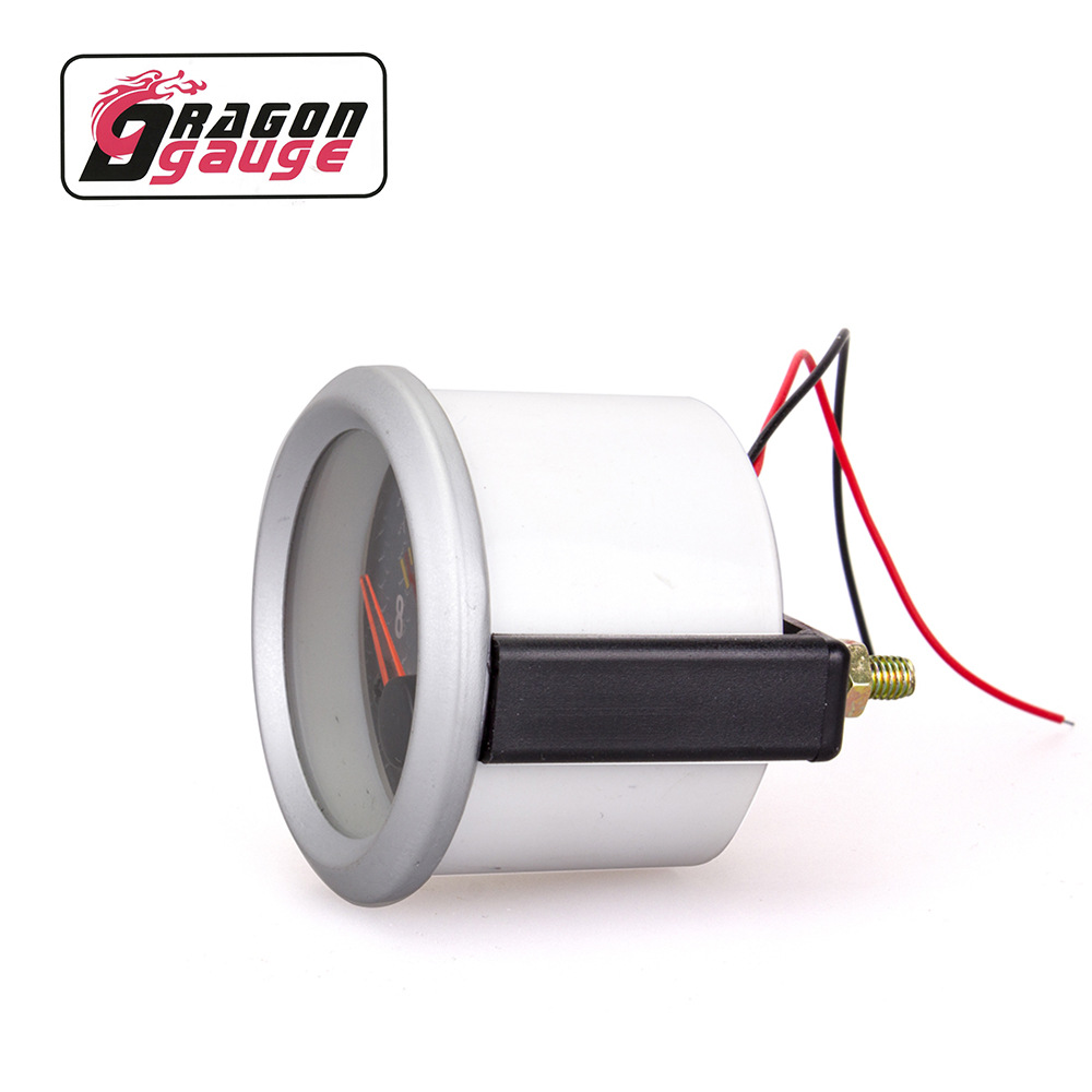 Car Modified Instrument Carbon Surface Oil Pressure Gauge 52Mm/12V Universal Modified Car Oil Pressure Gauge