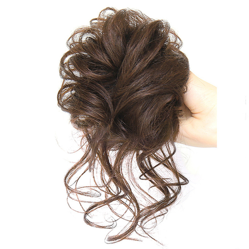 Lazy Style Hair Bun Clip for Women, Natural Fluffy Long Hair Bun Wig Set, Ponytail Wig Hairpin