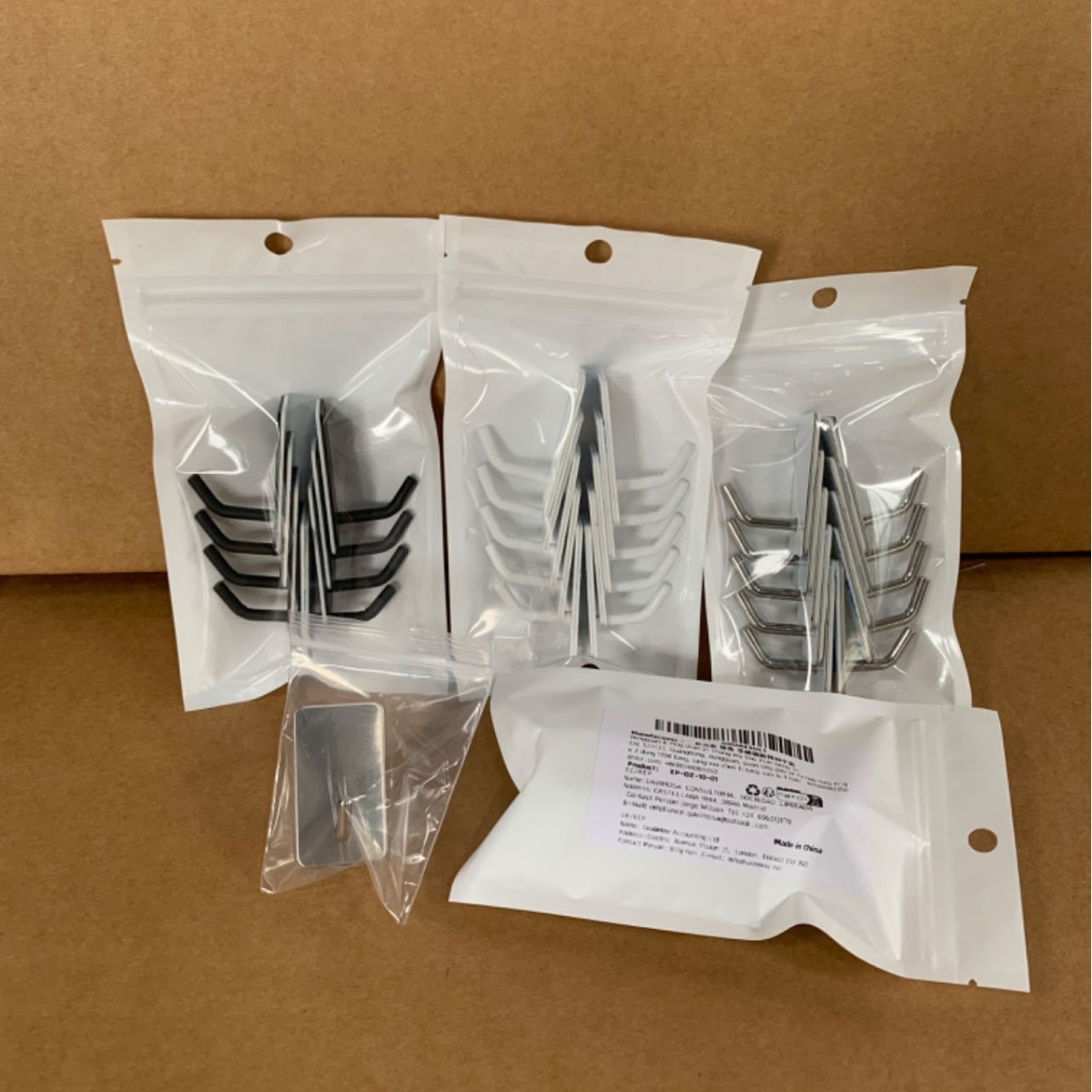 Mier Small Hook Stainless Steel 304 Punch-free Wall Hanging Kitchen Bathroom Office File Hook Mini Small Hook