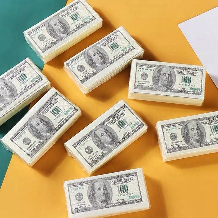 Paper Tianhua New Color Printed Cartoon Handkerchief Paper Napkin Portable Small Bag Restaurant Handkerchief Paper Ready in Stock